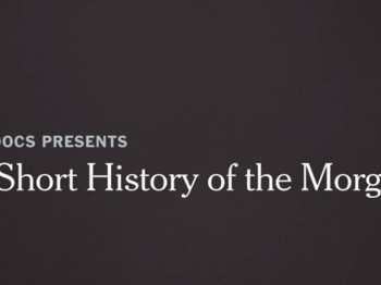 Film clip reading "Op-docs presents: A Short History of the Morgue"