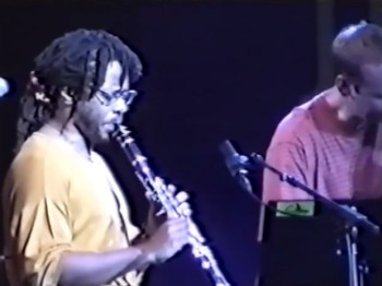 Video still of a man performing clarinet