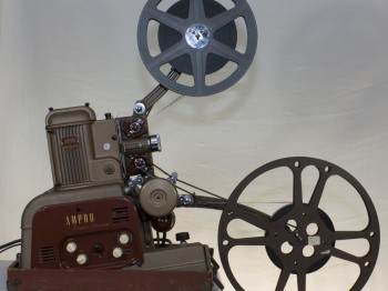 Photograh of an old movie projector.