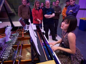 Magnetic Resonator Piano, Xiao Xiao, 2011. Photo: Andy Ryan.