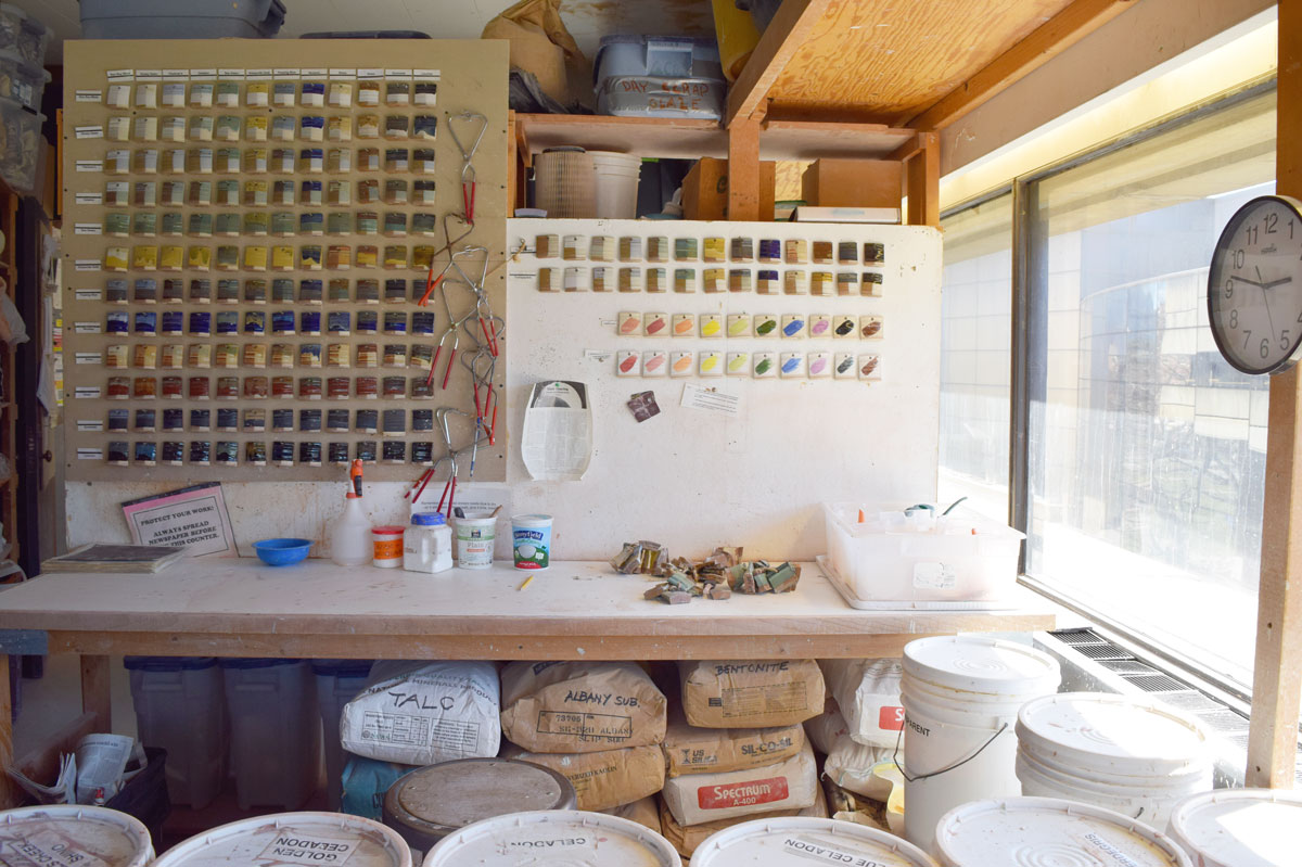 Inside The Saa Ceramics Studio Arts, Ceramic Studio Shelving