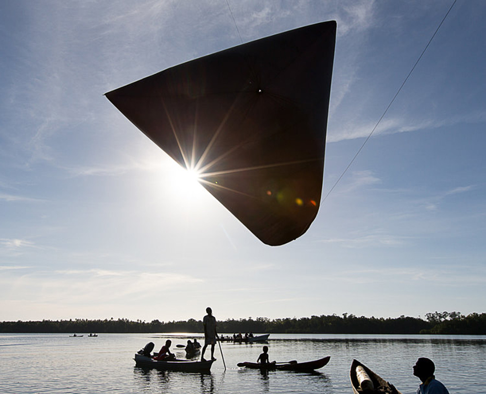 Tomás Saraceno AEROCENE Test #1. From the oceanographic expedition to Solomon Islands upon the invitation of TBA21 Academy. Photography by Studio Tomás Saraceno, © 2015