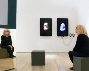 Portrait of Judith Barry in …Cairo stories, 2014. Photo: Grant Mudford, Courtesy Rosamund Felsen Gallery.