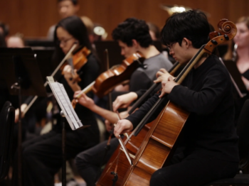 Cellist performs with the MIT Symphony Orchestra.