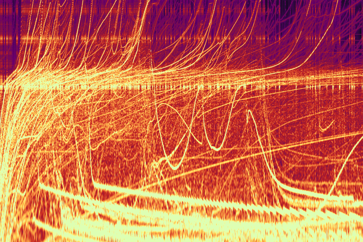 Bright melodic range spectrogram.
