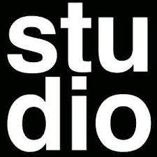 Black and white logo of Studio International.