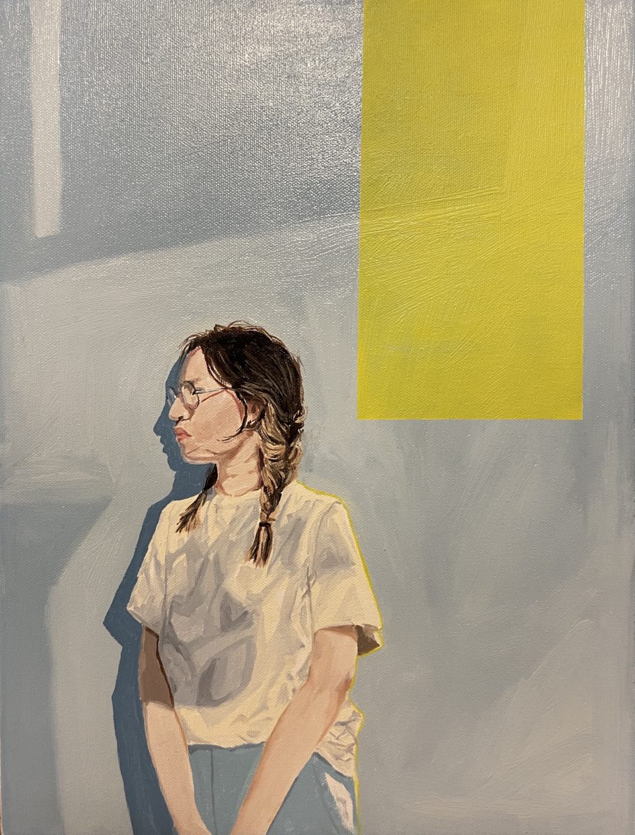 Oil Painting, Self Portrait of Student. Credit: Timmy Lee.