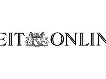 Black and white logo of Zeit Online