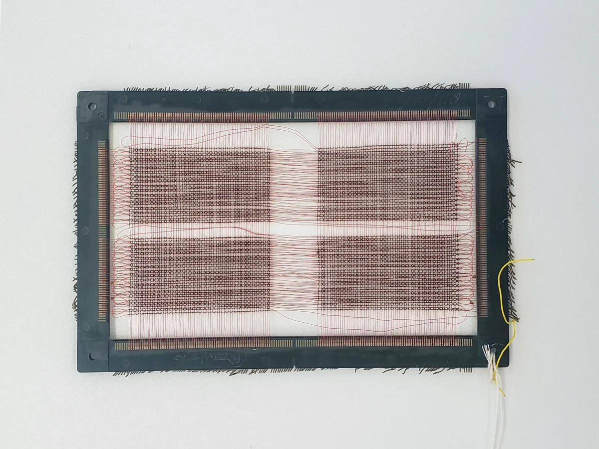Magnetic Core Memory from the 1950s-60s. Courtesy of the Smithsonian National Museum of American History.