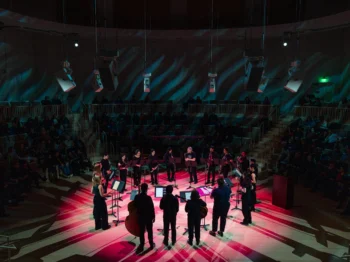 Sonic Jubilance concert at the opening of the Edward and Joyce Linde Music Building.