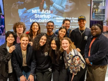 2025 MIT Arts Startup Incubator Pitch Finale. Credit HErickson/MIT.